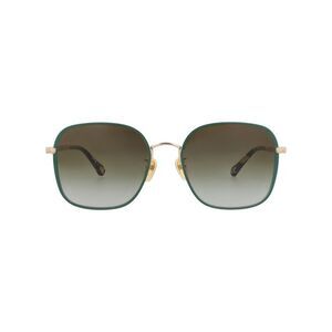 Chloé Square-Frame Metal Sunglasses Gold Womens
